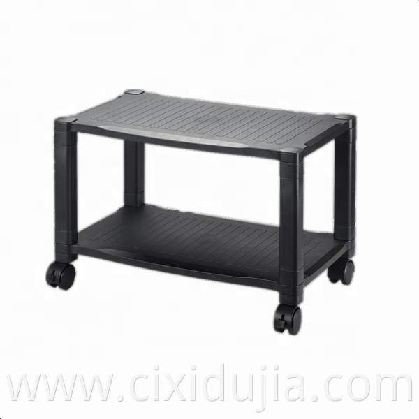 Extra wide size plastic printer cart